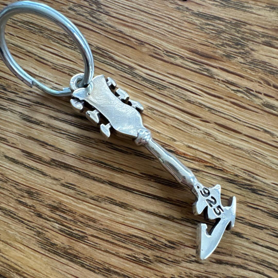 メタリカ　シルバー製キーホルダー　未使用