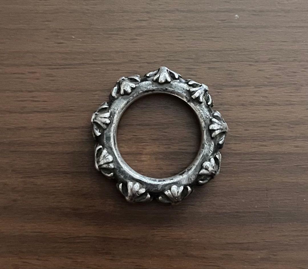 Chrome Hearts 1997フラワーモチーフリング .925 16号