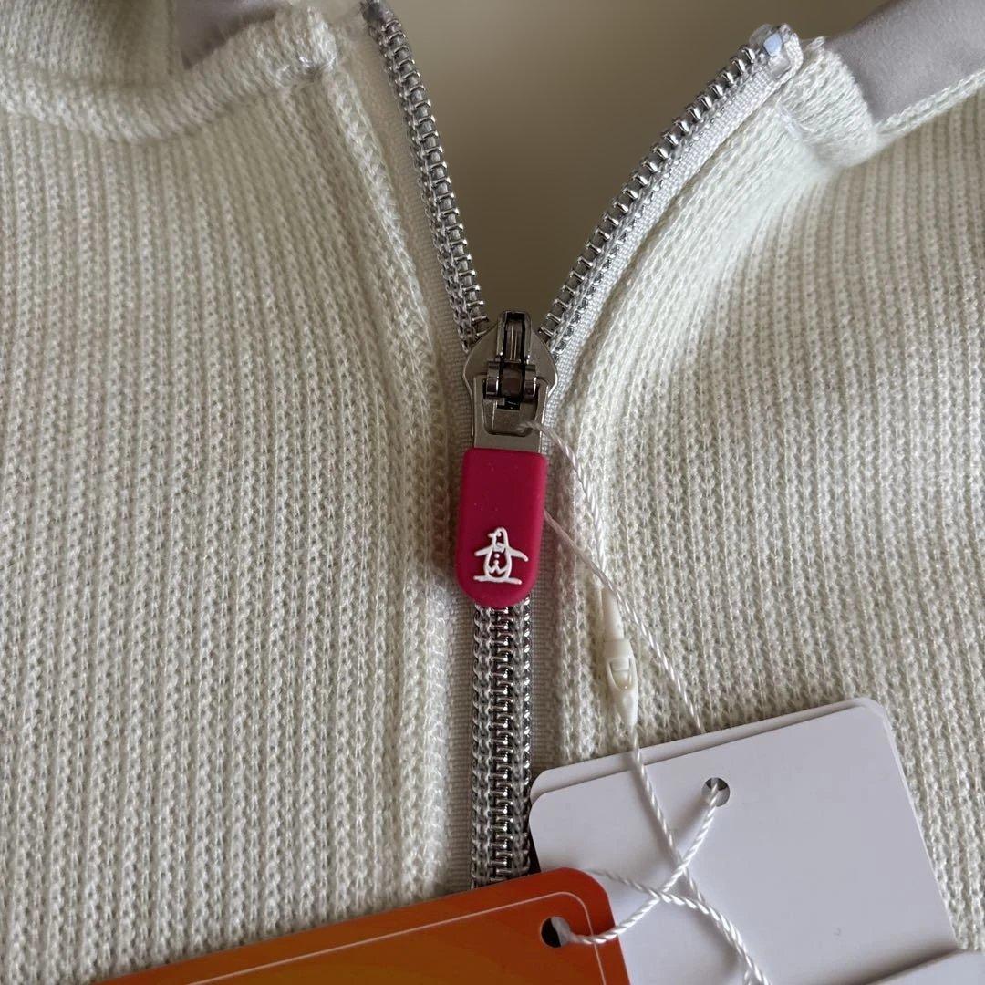 新品　マンシング　裏起毛ニットパーカー LL オフ白 送料込み