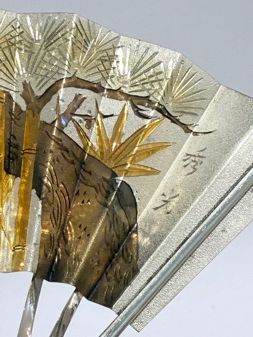 Ⓥ銀製品　扇子