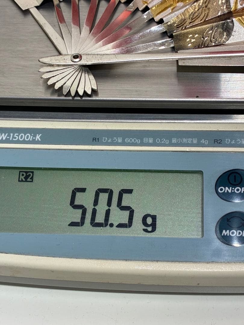 Ⓥ銀製品　扇子