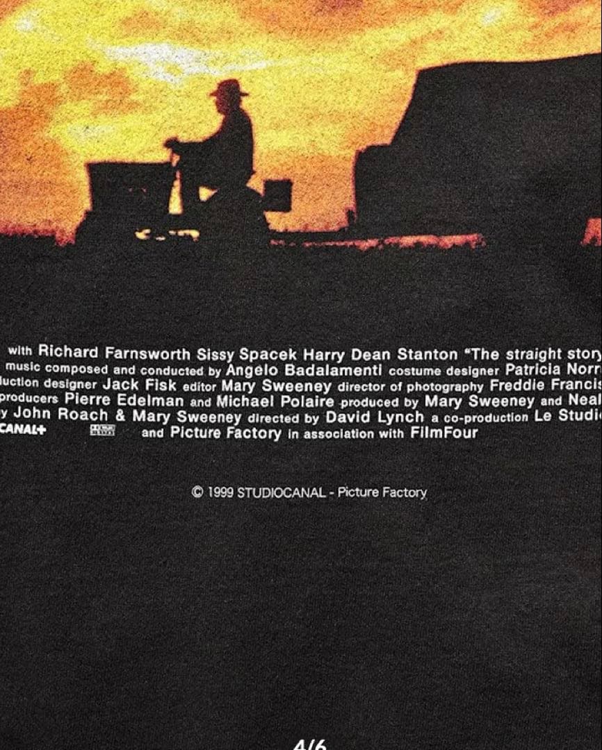 【ストレイト・ストーリー × weber】Tシャツ デヴィッド・リンチ L