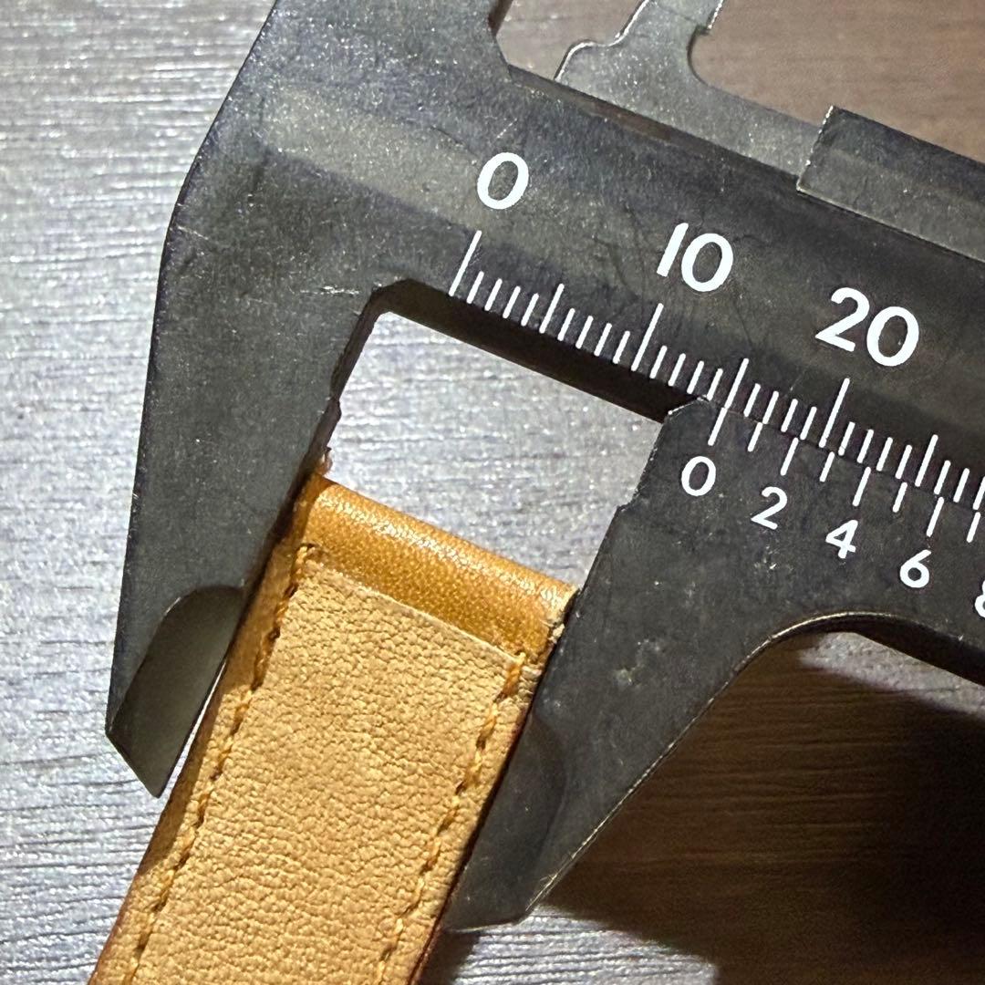 カルティエ Cartier ブラウンレザーベルト 純正尾錠付き　15mm幅