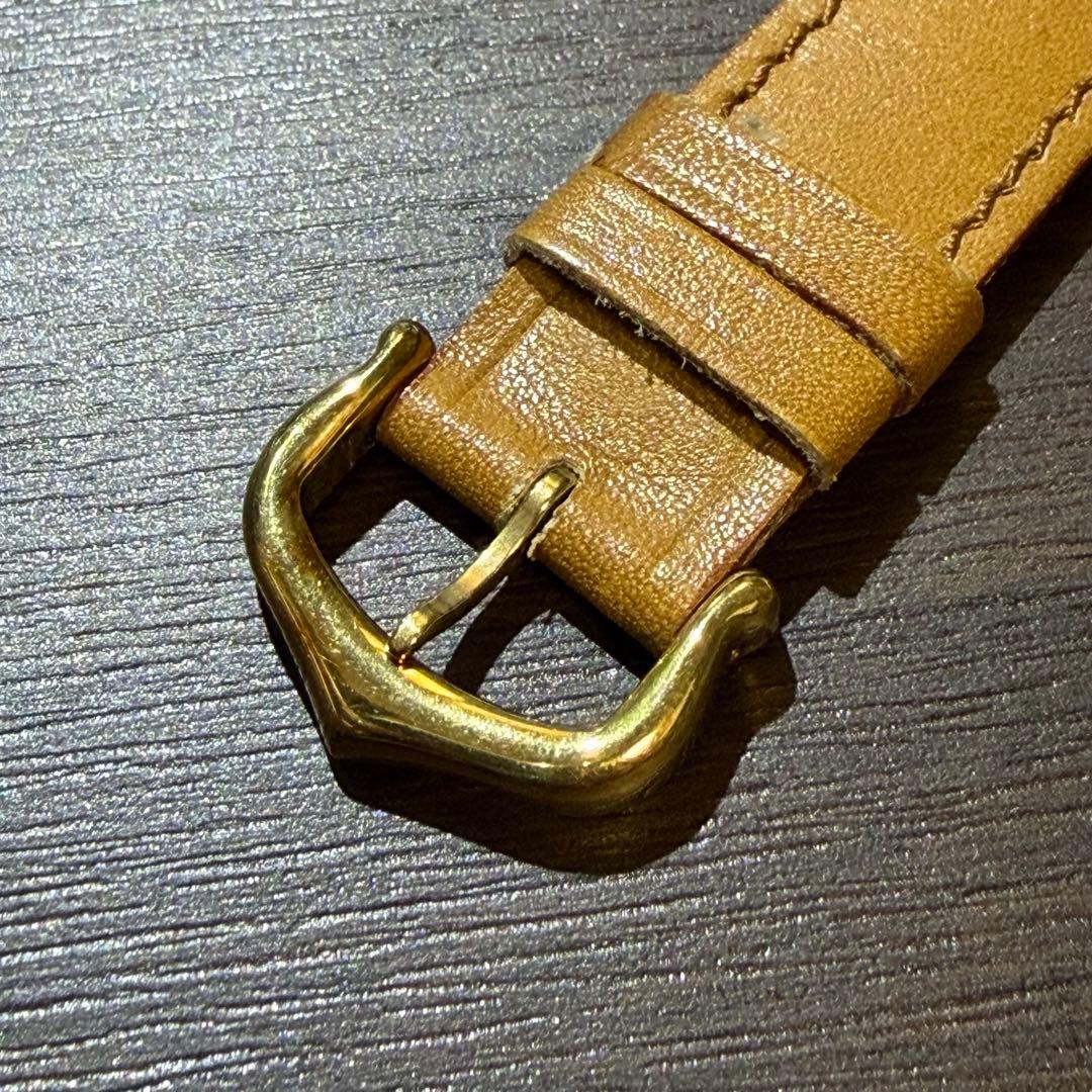 カルティエ Cartier ブラウンレザーベルト 純正尾錠付き　15mm幅