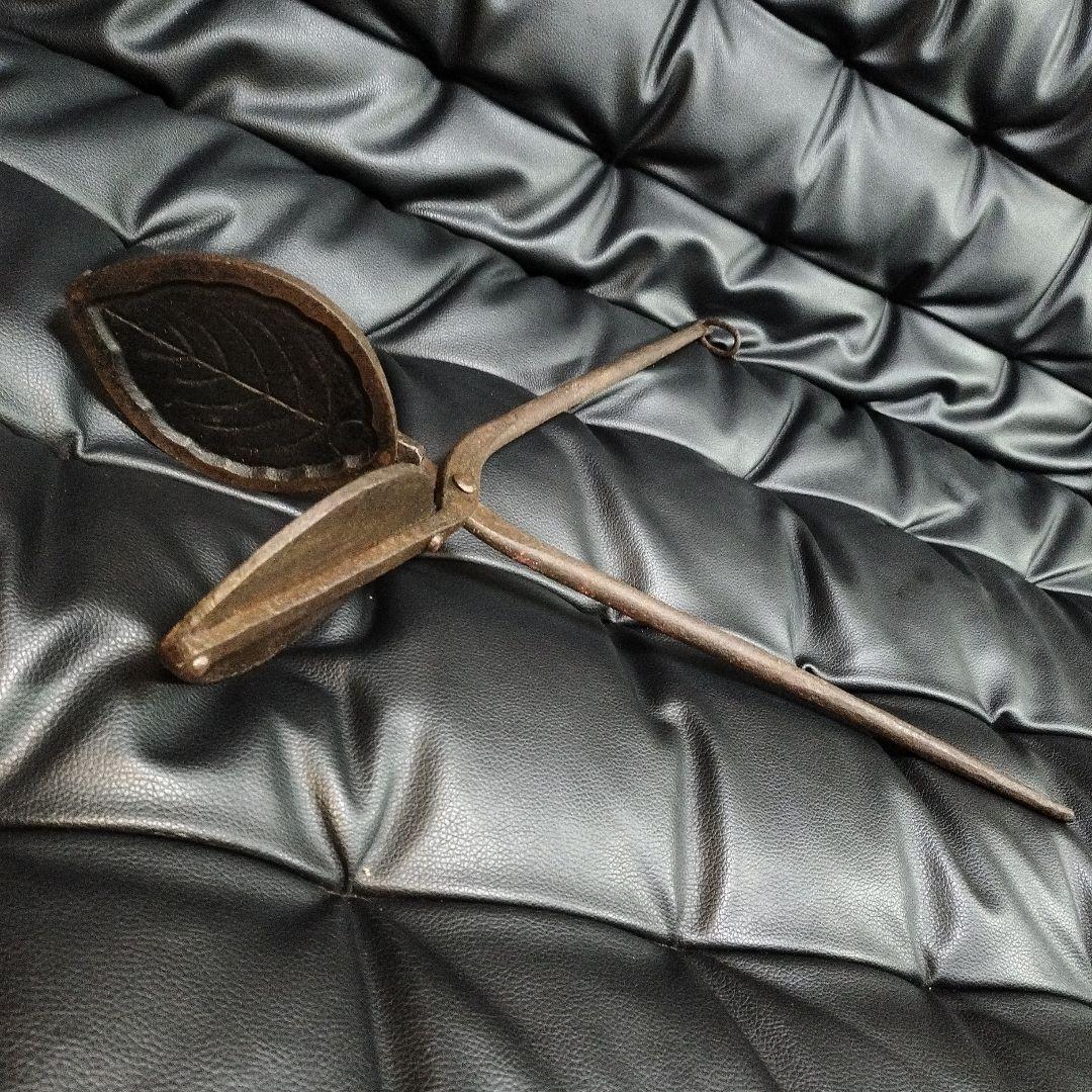 手焼き煎餅焼き器 51cm 昭和レトロ アンティーク 古道具