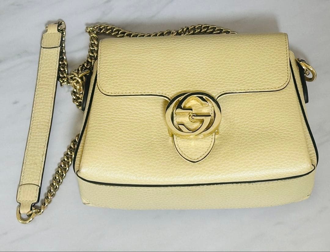 【GUCCI】GGインターロッキング ショルダーバッグ