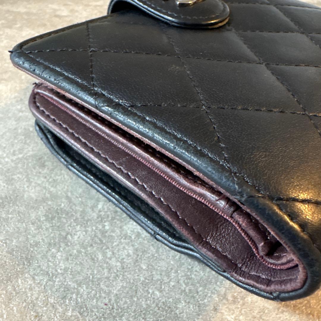 CHANEL マトラッセ　ラムスキン　財布