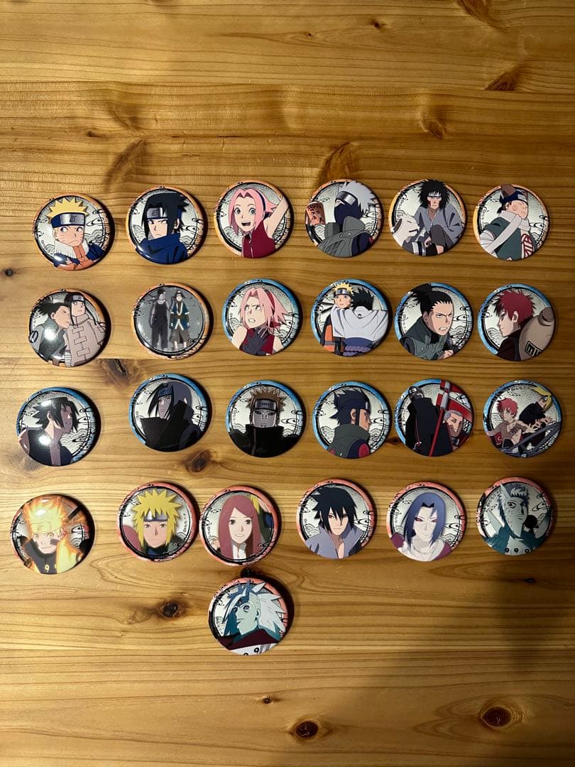 NARUTO 20周年記念缶バッジ　コンプセット