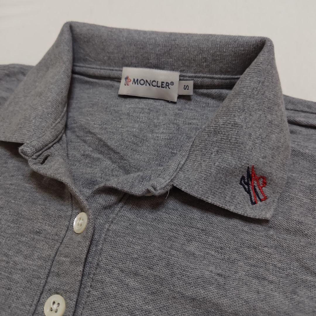 MONCLER グレー ポロシャツ S