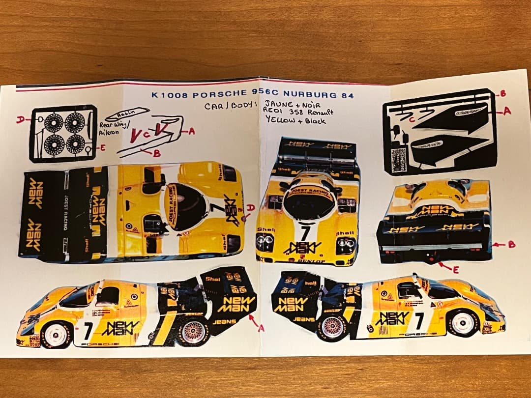 超希少　PROVENCE 1/43 キット ポルシェ956C　セナ乗車マシン