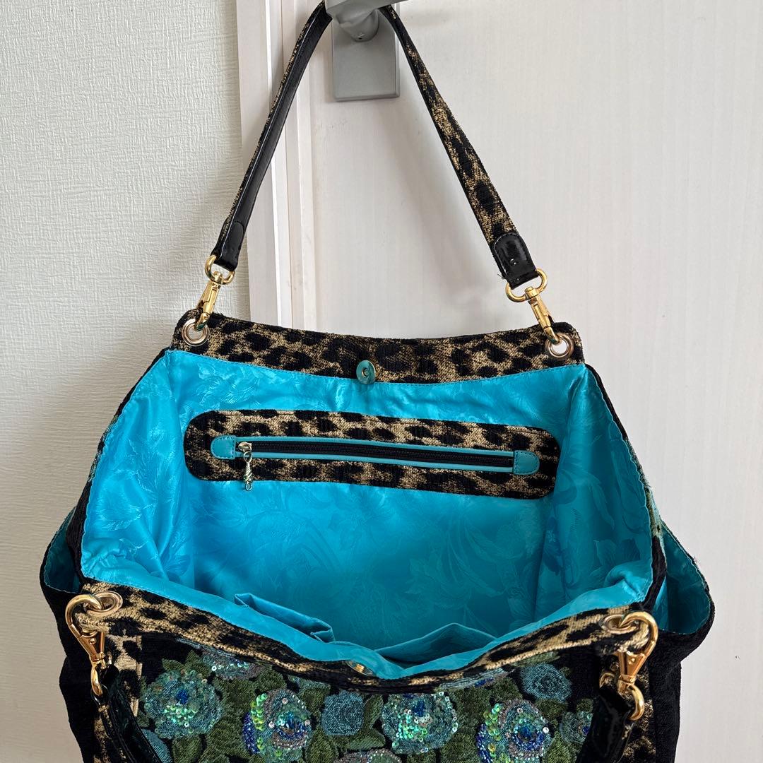 シンクビー　ブルーローズ　レオパード 定価58000円　ショルダーバッグ