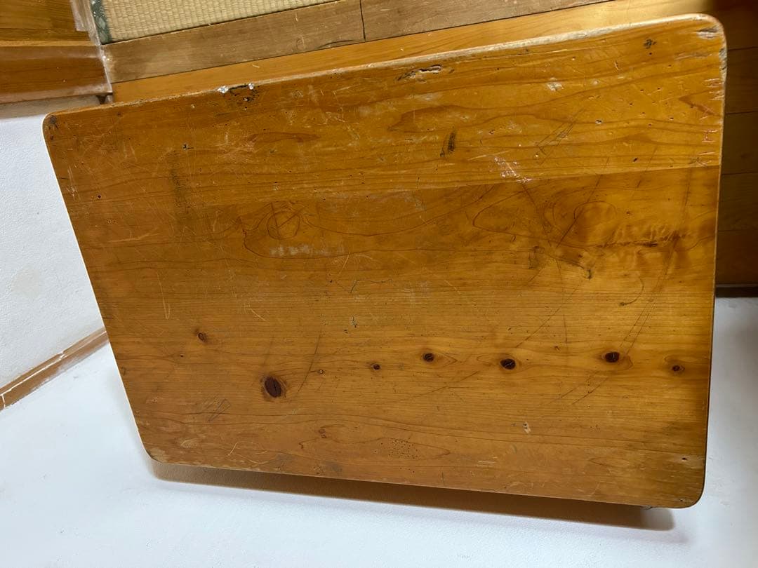 昭和　勉強机　椅子　机