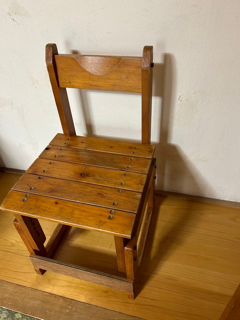 昭和　勉強机　椅子　机