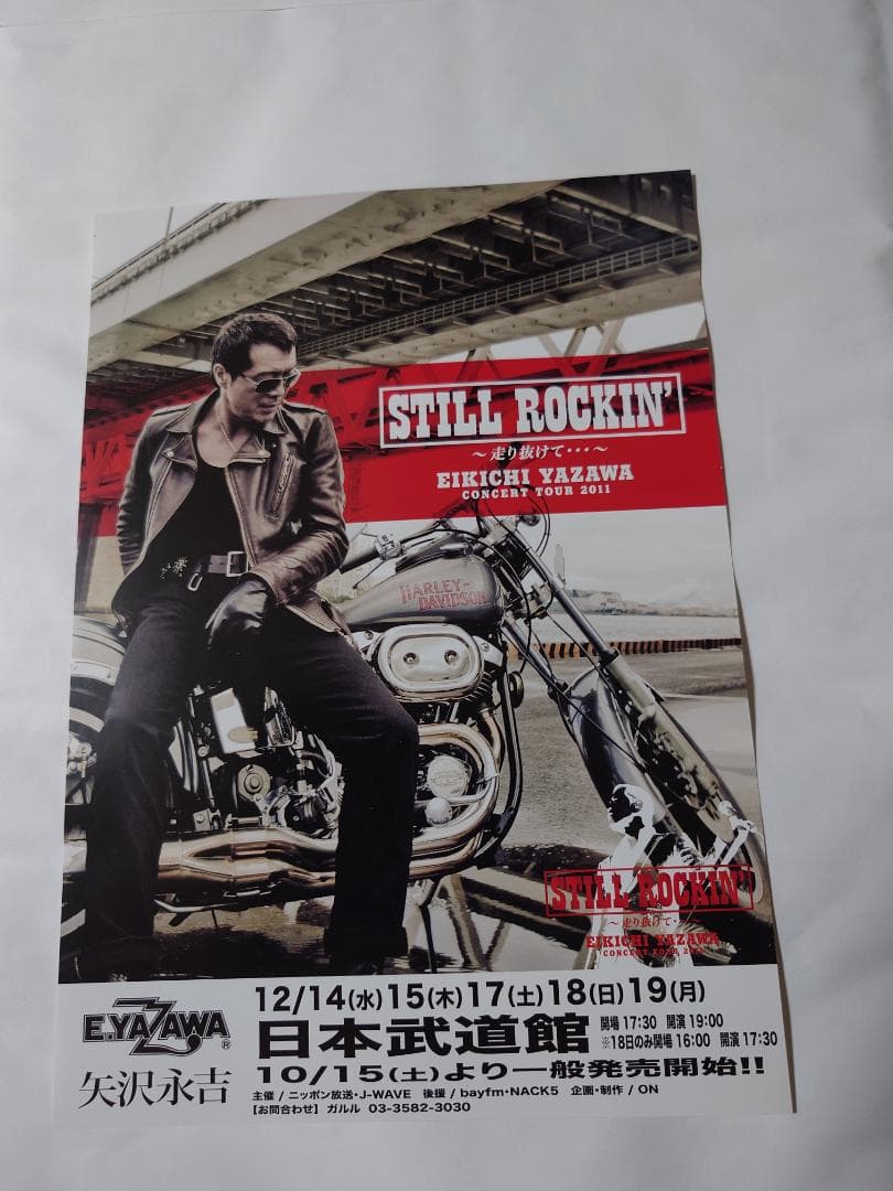 ★矢沢永吉・2011年・日本武道館・B5サイズチラシ