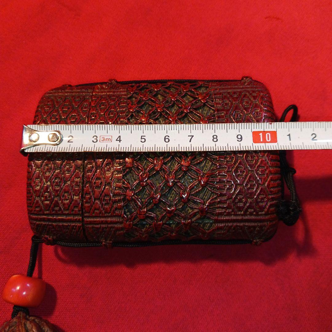 提げ物　網代　たばこ入れ