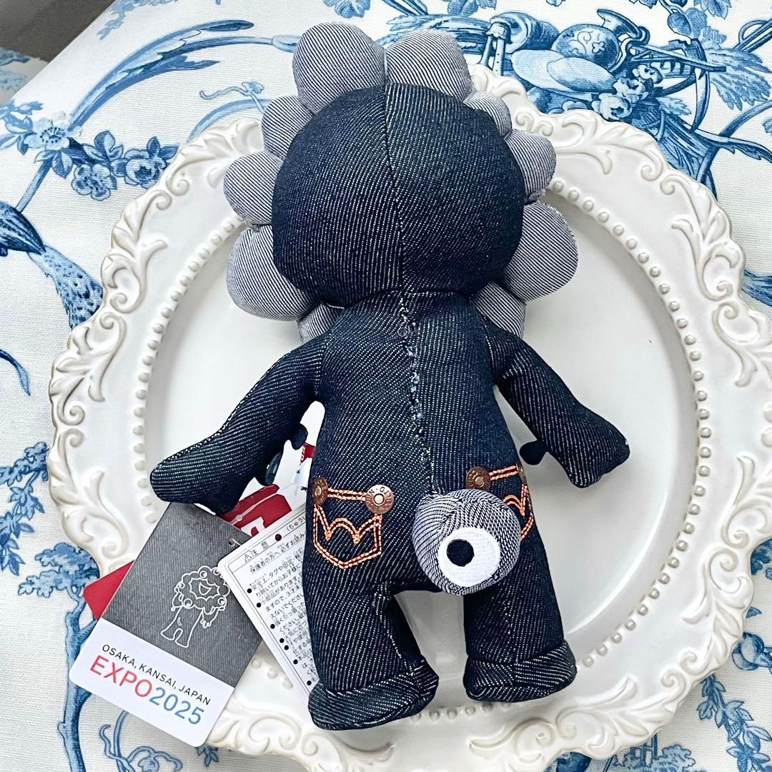 【新品】大阪万博 ミャクミャク EDWIN エドウィン ぬいぐるみ黒デニム 大