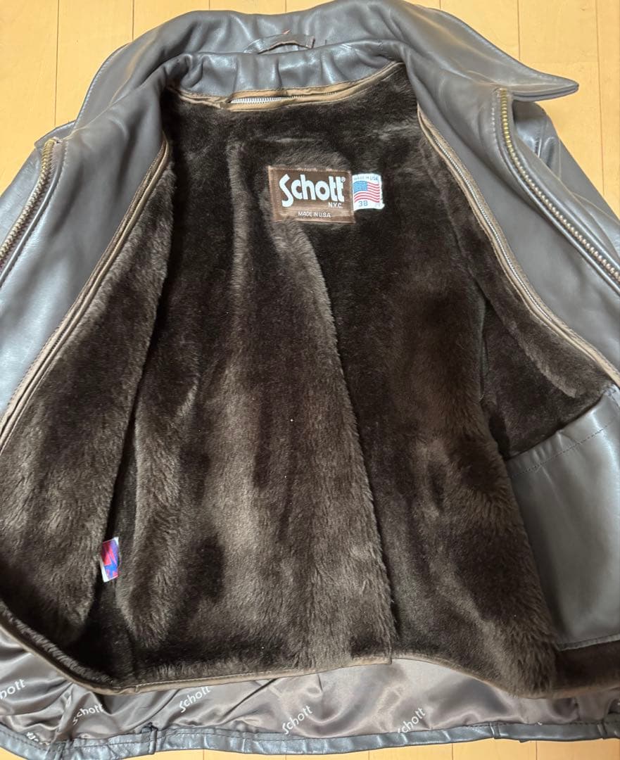 90s USA製 Schott 641 シングルライダース IDEAL Y2K