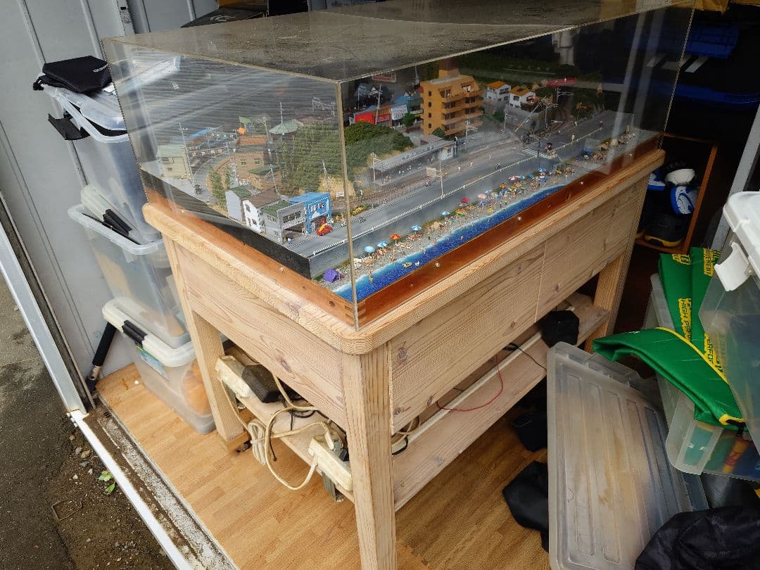 Nゲージ江ノ電ジオラマ。900ｍｍ程度✕600ｍｍ