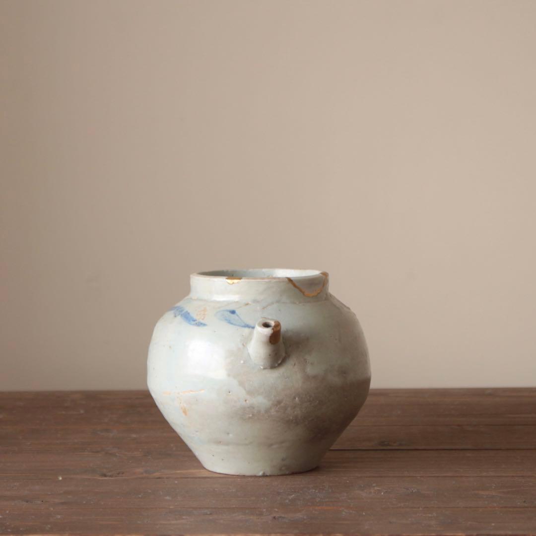 李朝 染付 片口 青花 朝鮮美術 古美術 古道具 アンティーク