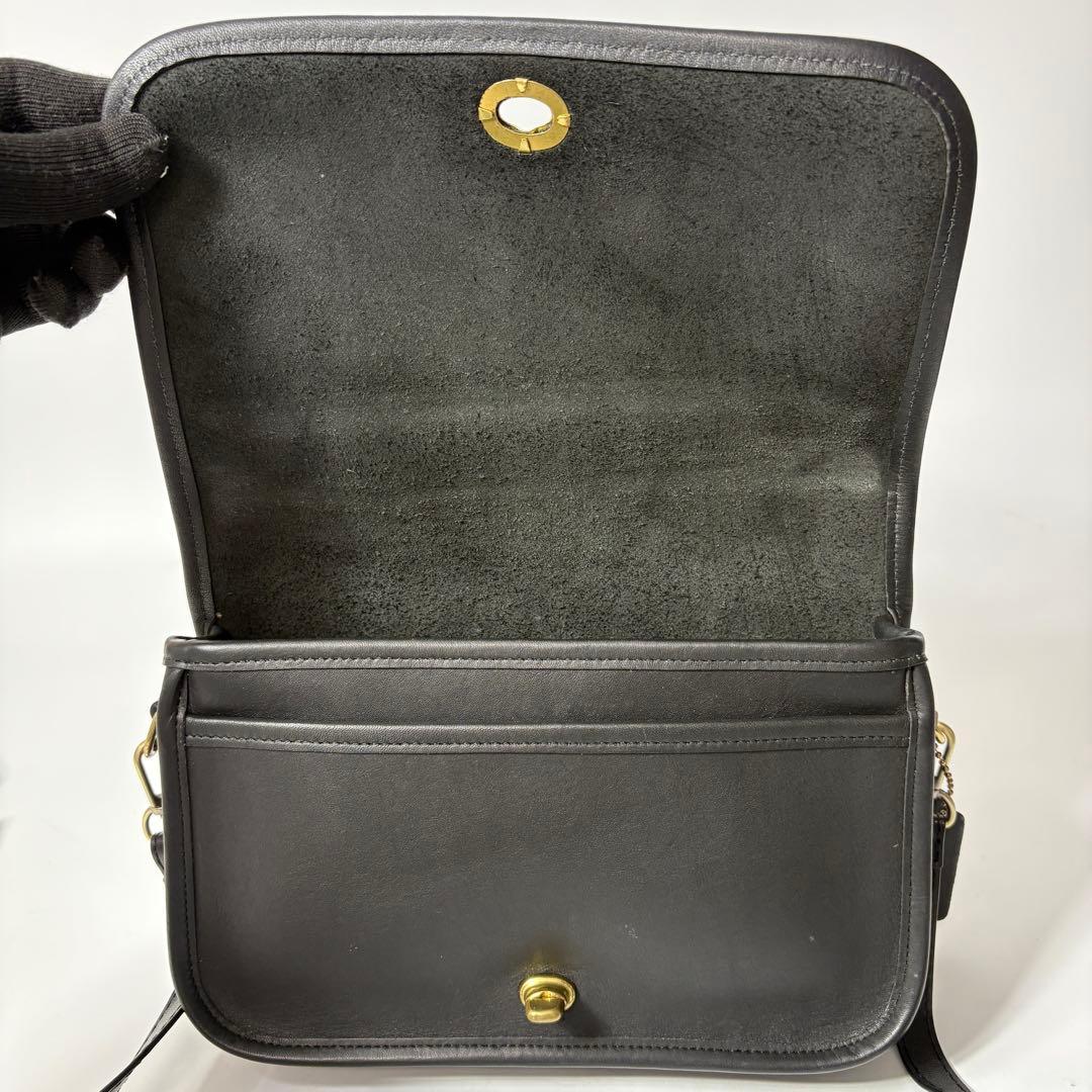 オールドコーチ　ターンロック　ショルダーバッグ　ブラック　カメラ　vintage