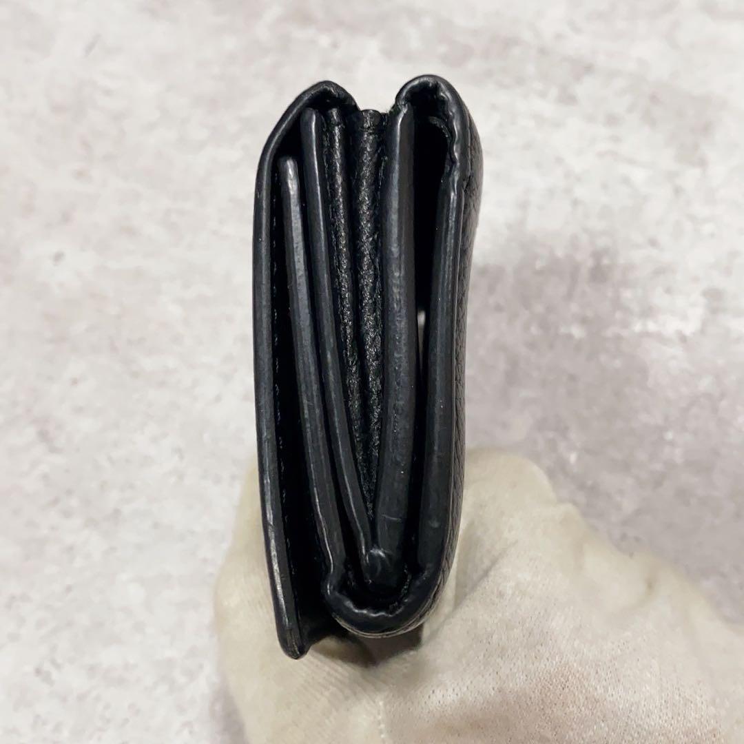 人気モデル✨バレンシアガ 三つ折り財布 ミニ財布 ブラック 黒