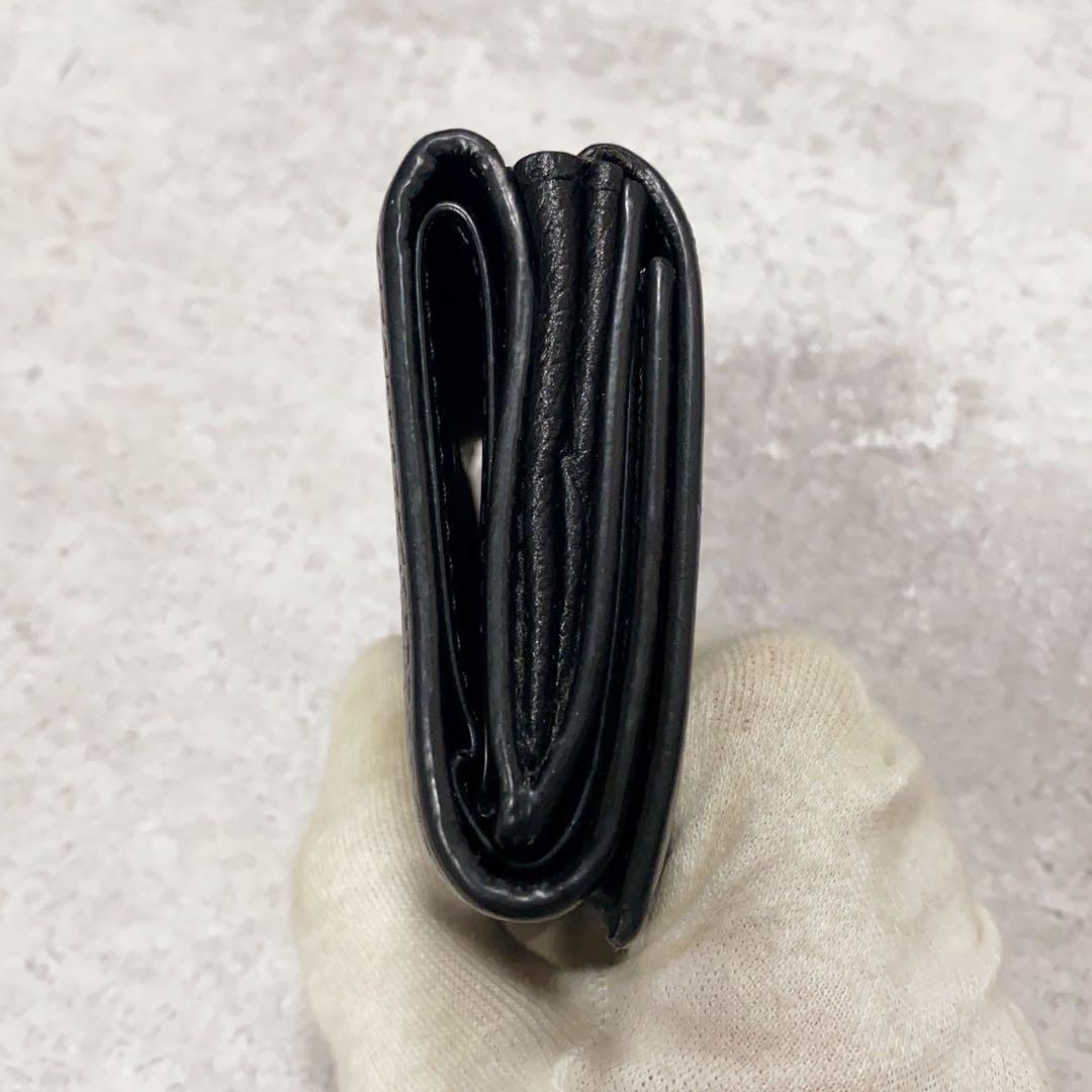 人気モデル✨バレンシアガ 三つ折り財布 ミニ財布 ブラック 黒