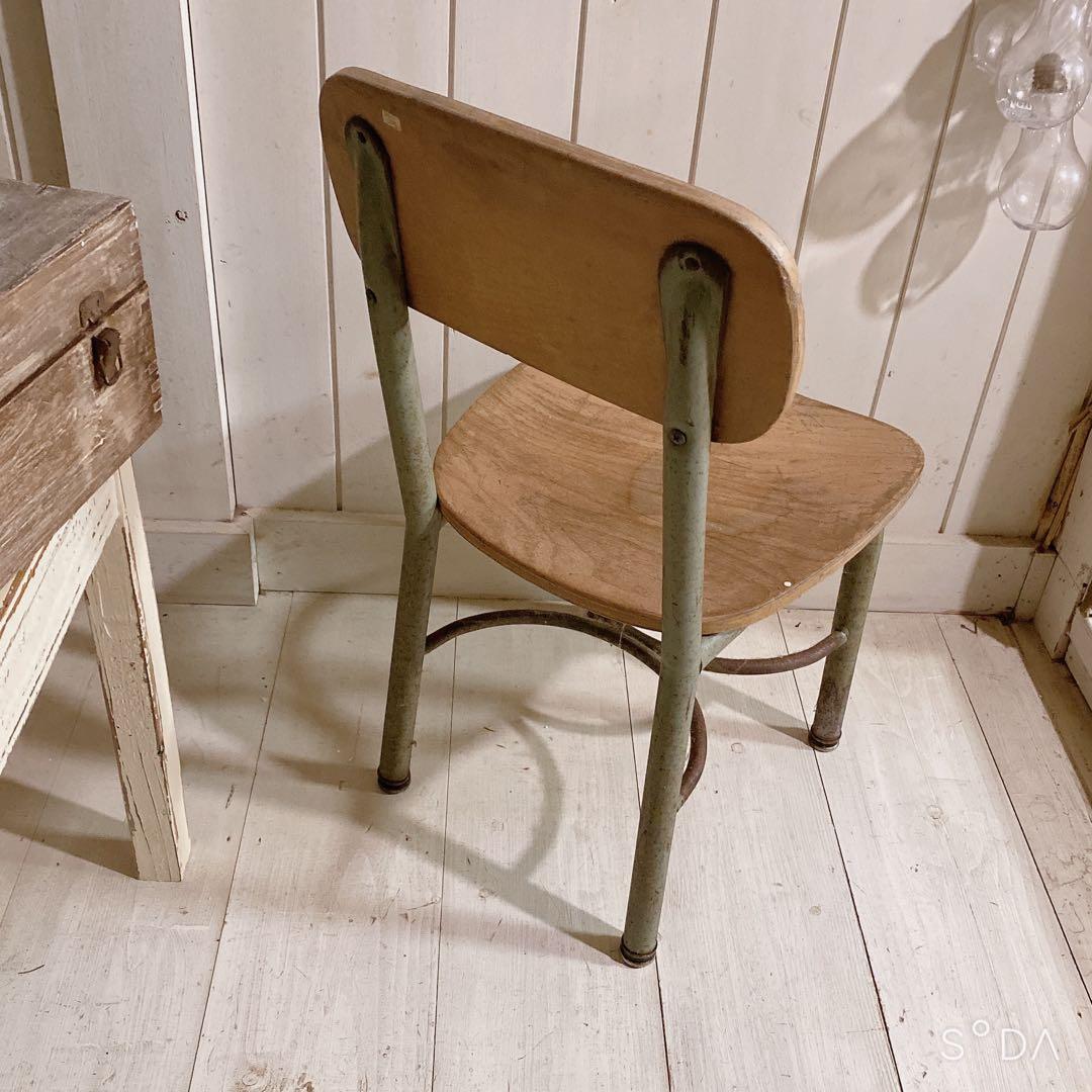 レトロ 木製チェア / スクールチェア アンティーク ヴィンテージ
