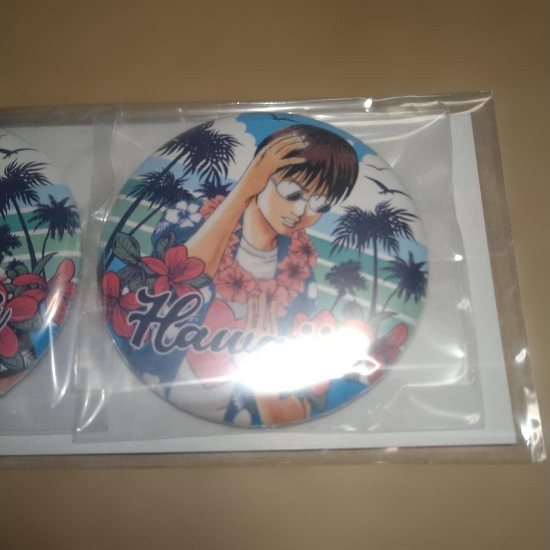 銀魂　大銀魂展　缶バッジ　万事屋ver.　ハワイ　3種セット　新品