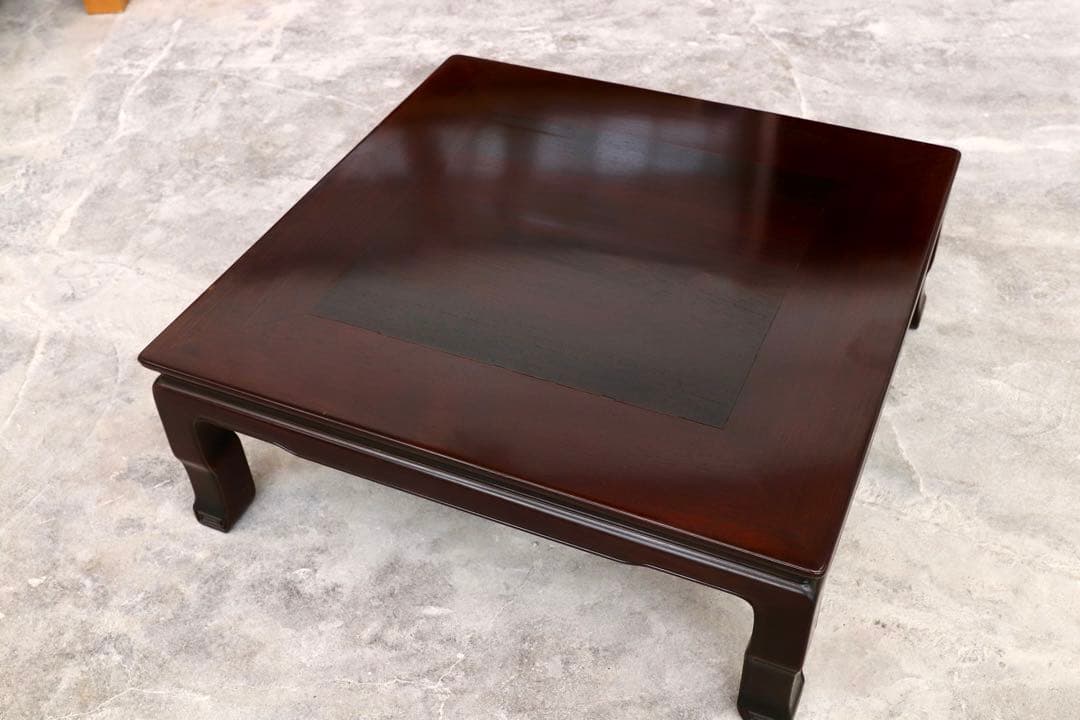 GMHK442○唐木家具 和家具 座卓 座敷 テーブル センターテーブル リビン
