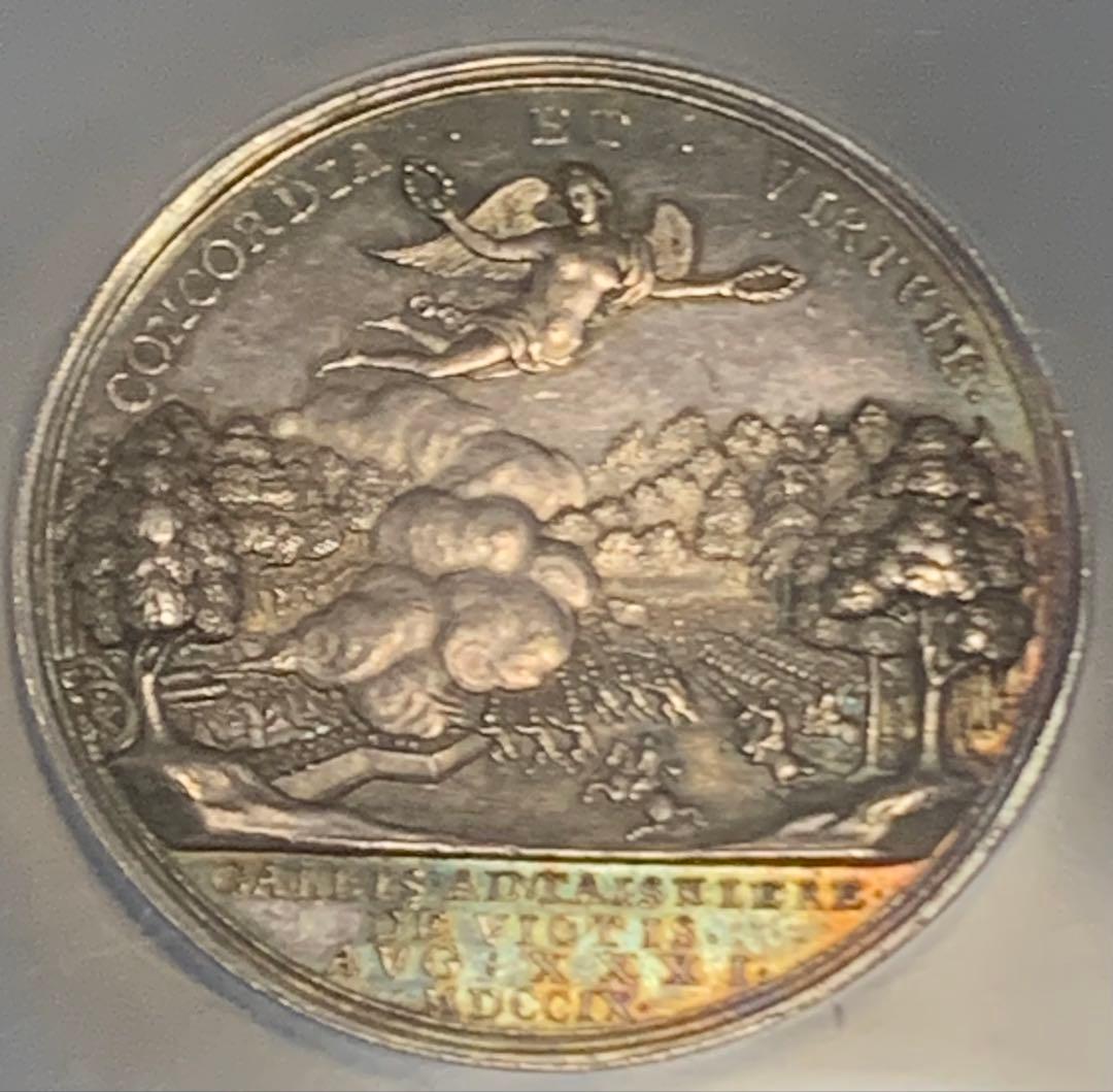 アン女王　1709年 マルプラケの戦い　トーン！シルバーメダル