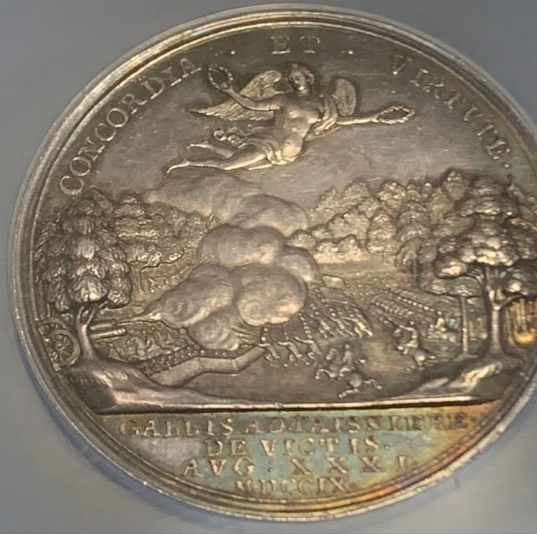 アン女王　1709年 マルプラケの戦い　トーン！シルバーメダル