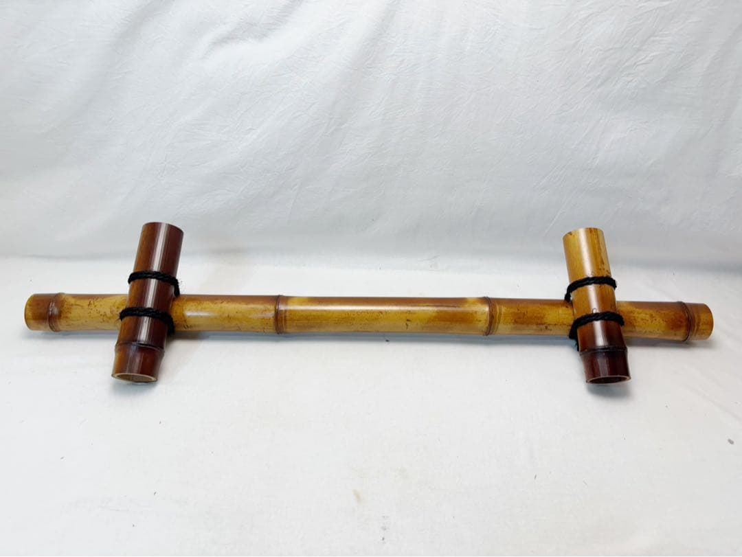 未使用 茶道具 煤竹 結界 茶室道具 間仕仕切 竹工芸 衝立 和家具 紙箱