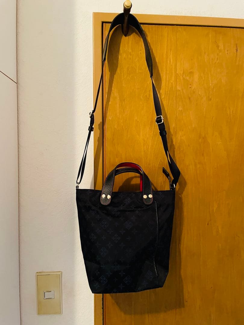 russetJALオリジナル 2way ダブルフェイスショルダーバッグ　美品