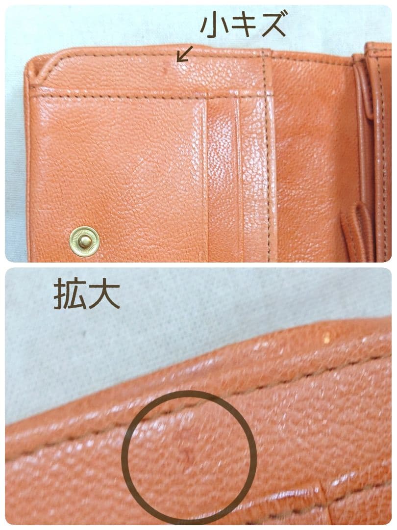 未使用 [genten /ゲンテン] ゴート 二つ折り財布 本革 折り財布 財布