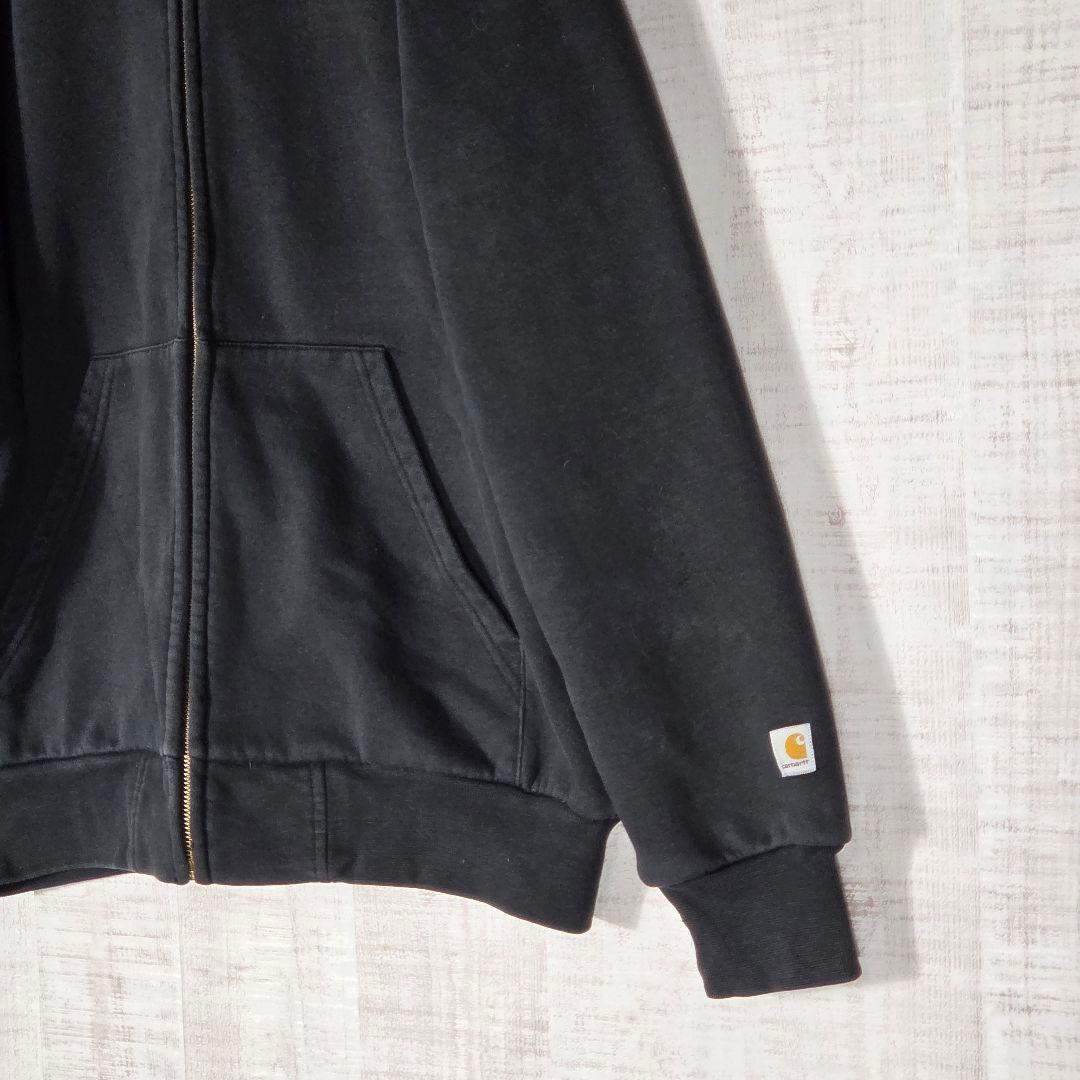 人気カラー✨️カーハート サーマル フルジップパーカー 金ジップ WIP 黒 S