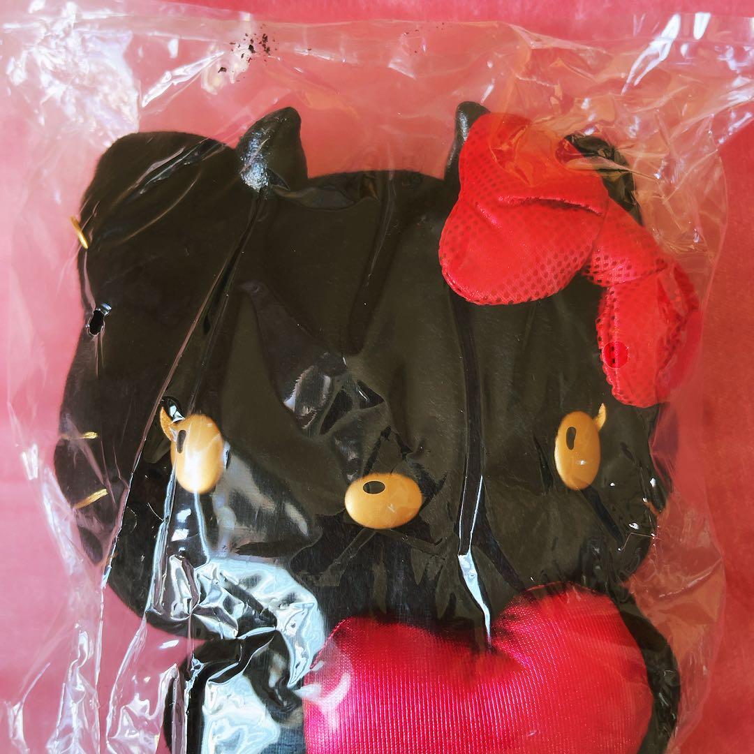 希少レア　ハローキティ　ぬいぐるみ　小悪魔　デビル　ブラックキティ　サンリオ