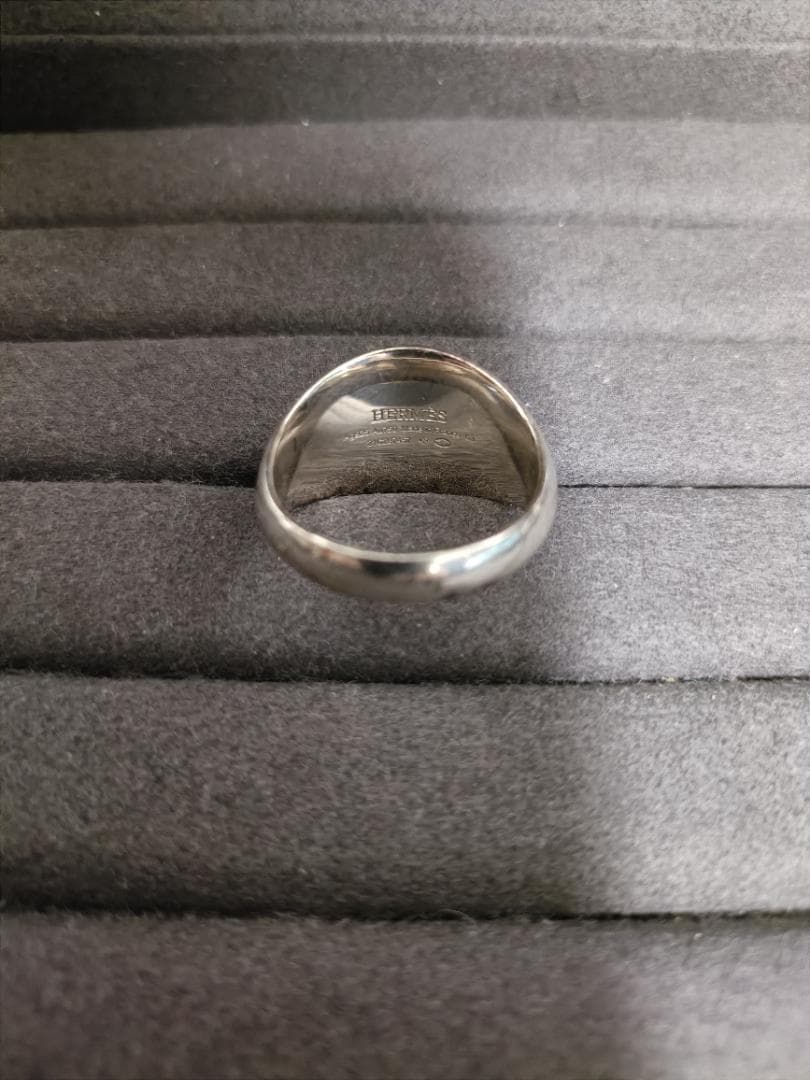 エルメス エクスリブリス リング シルバー×ゴールド コンビ 63号