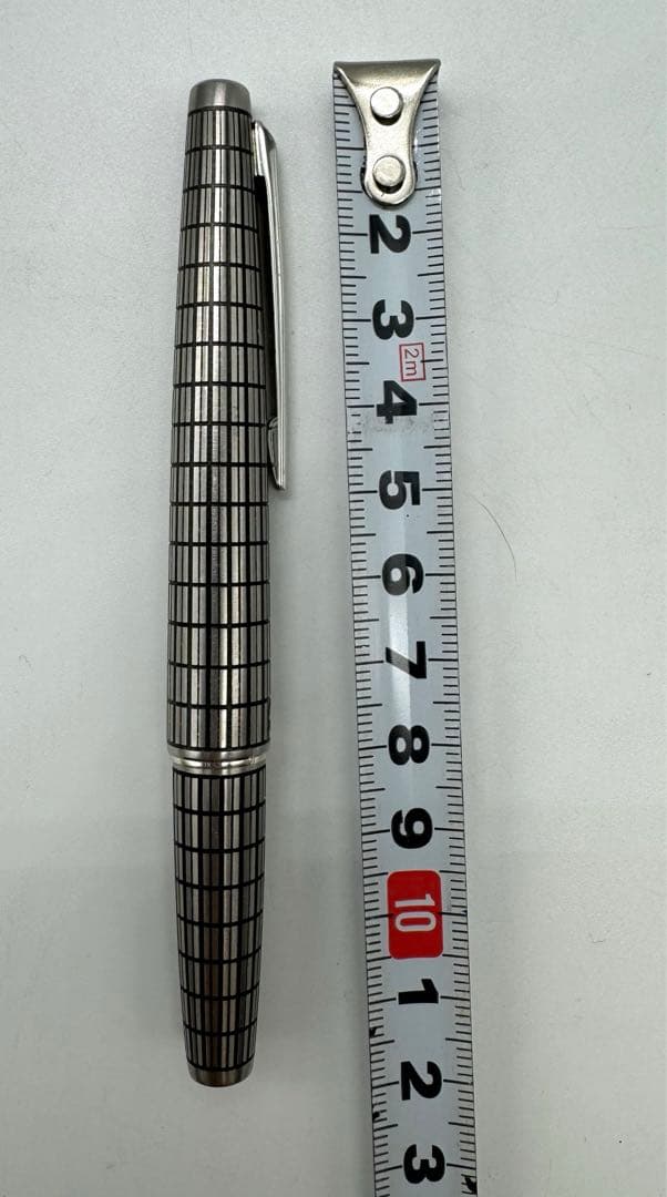 A296　パイロット　エリート　18k-750　万年筆　格子柄