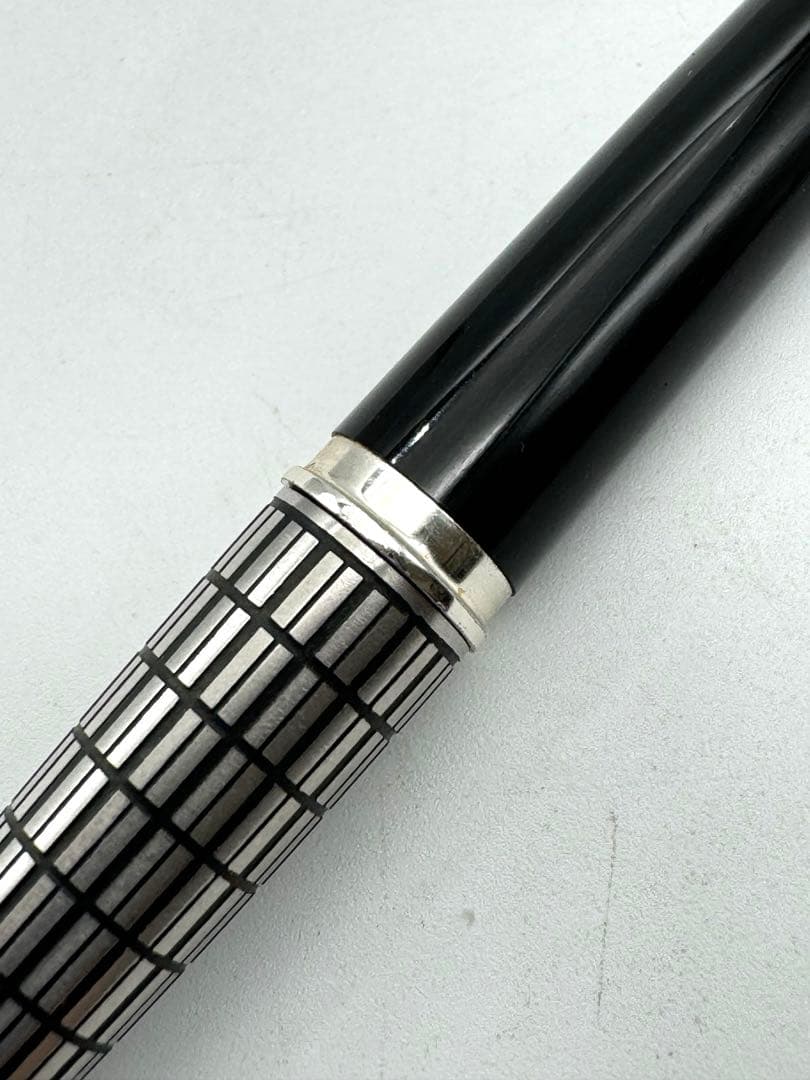 A296　パイロット　エリート　18k-750　万年筆　格子柄