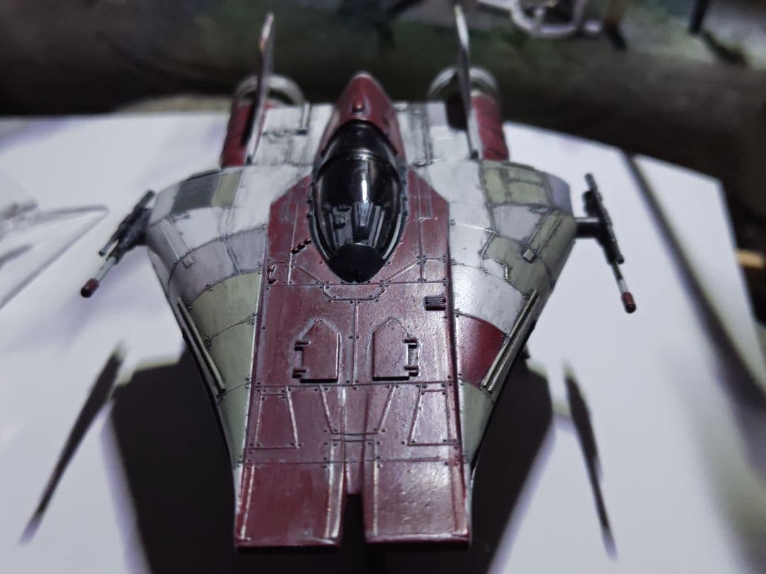 スターウォーズ　MPC社製　Aウイングファイター塗装済み電飾仕様完成品