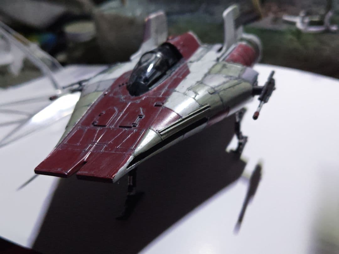 スターウォーズ　MPC社製　Aウイングファイター塗装済み電飾仕様完成品