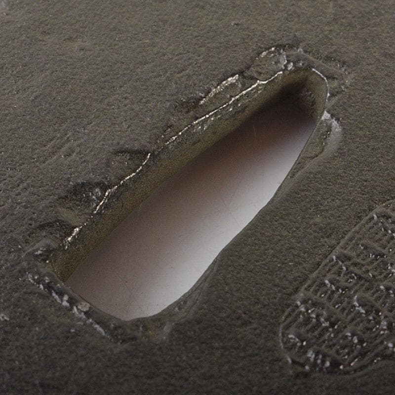 武具　刀装具　古鉄　達磨図　鍔　在銘　N　6404