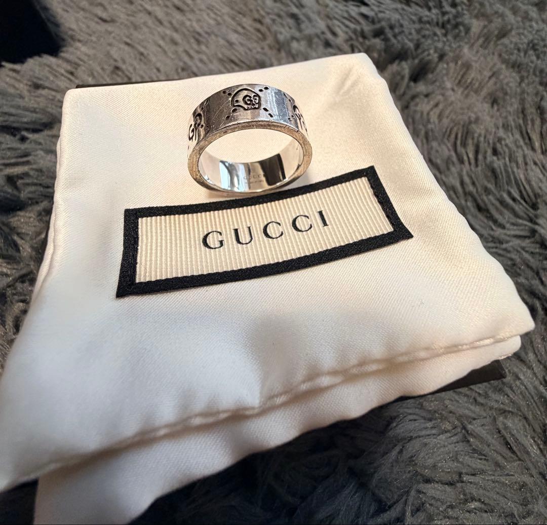 GUCCI スカルネックレス　スカルリング
