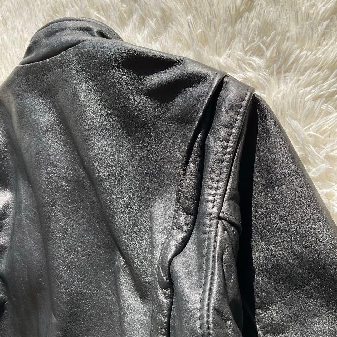 美品✨schott 641 レザージャケット　シングルライダース　本革　36 黒