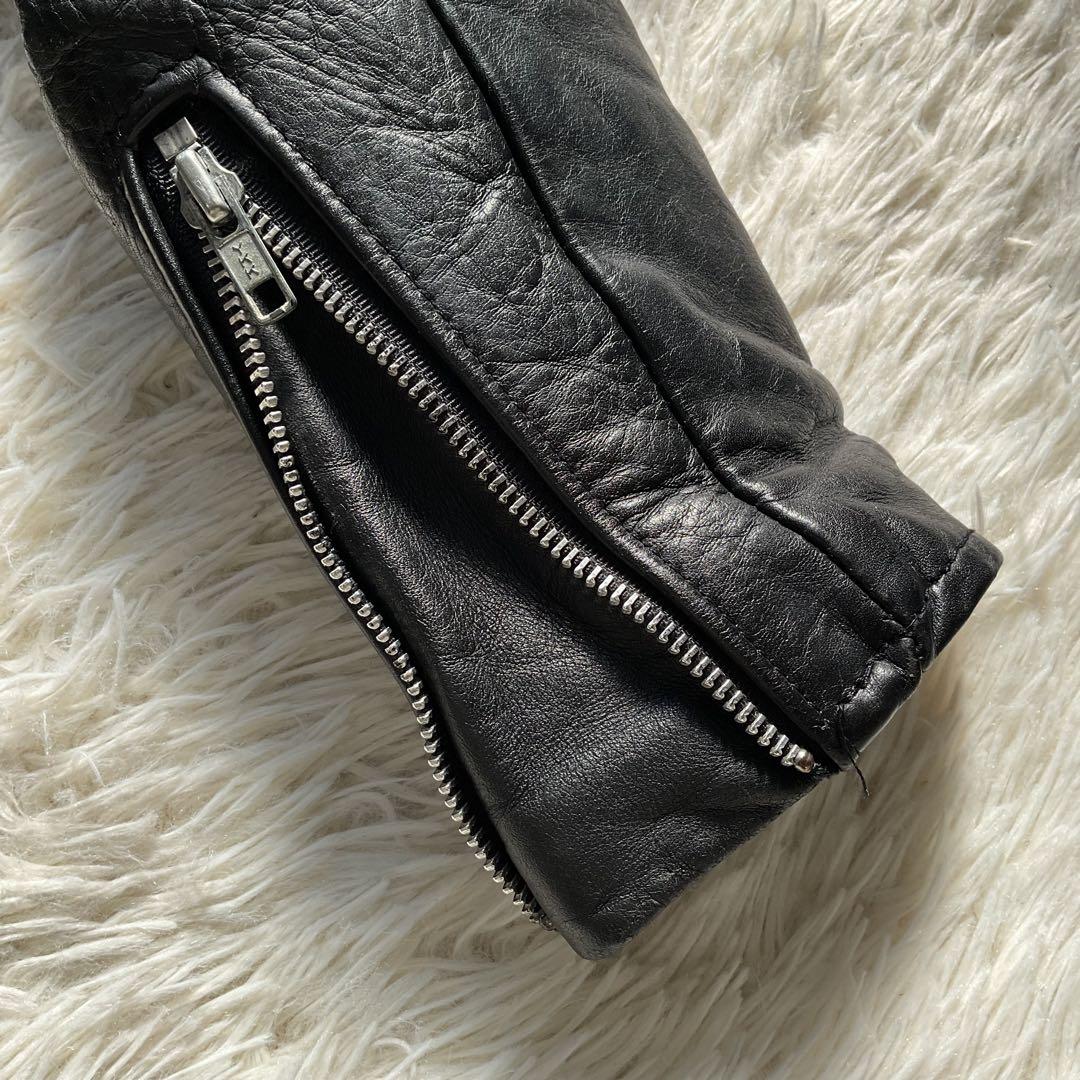 美品✨schott 641 レザージャケット　シングルライダース　本革　36 黒