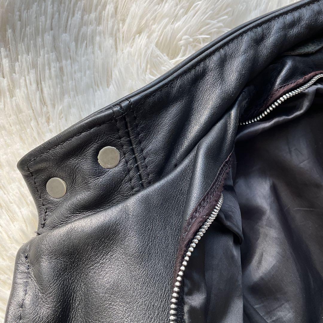 美品✨schott 641 レザージャケット　シングルライダース　本革　36 黒