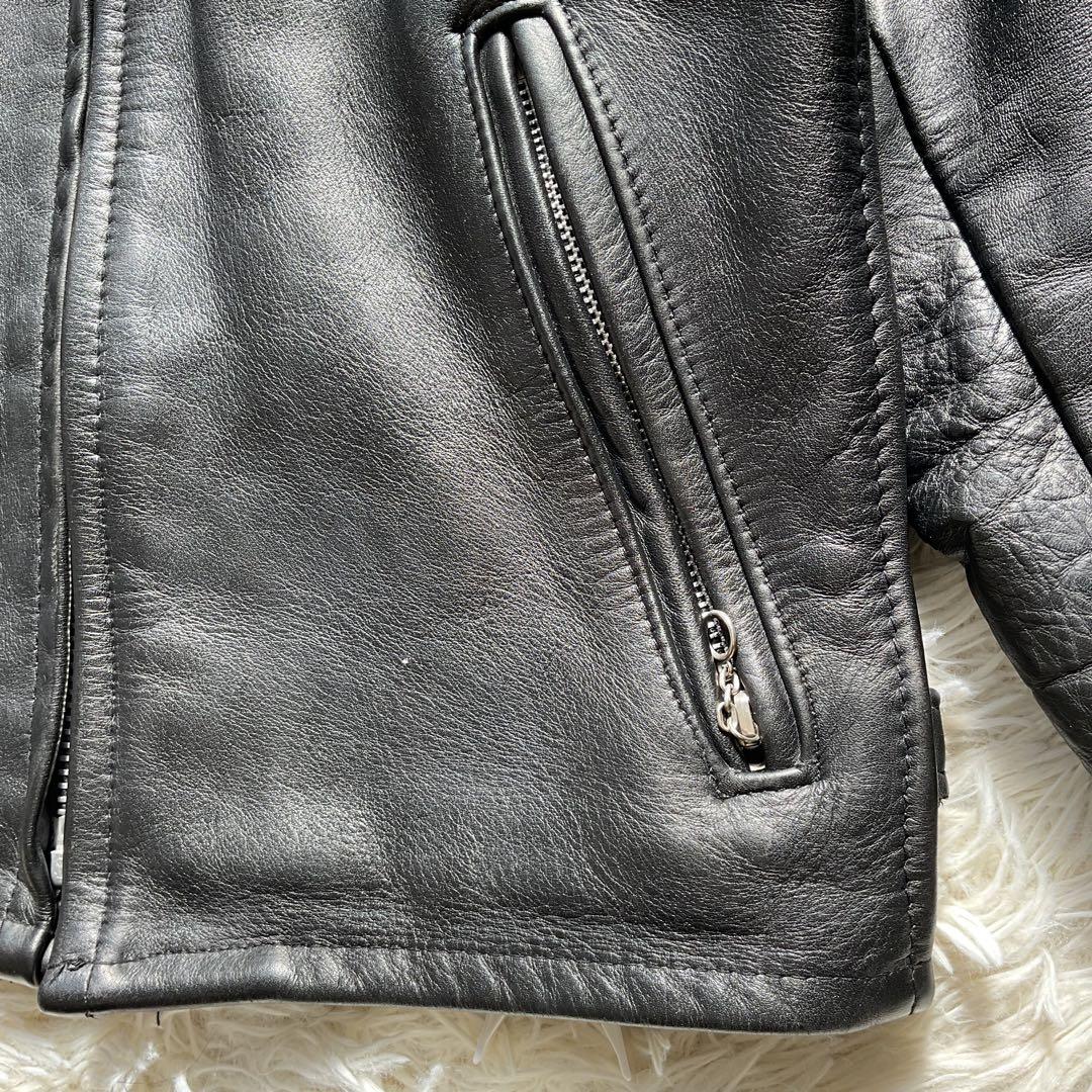 美品✨schott 641 レザージャケット　シングルライダース　本革　36 黒