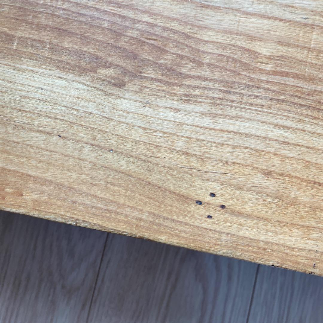 天然木　和裁机　和裁台　裁ち台　仕立台　文机　半尺印　両側引出し付き　②