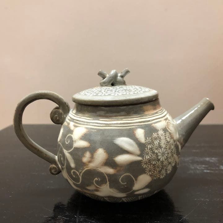 三島手　陶樂　急須　煎茶　茶道具