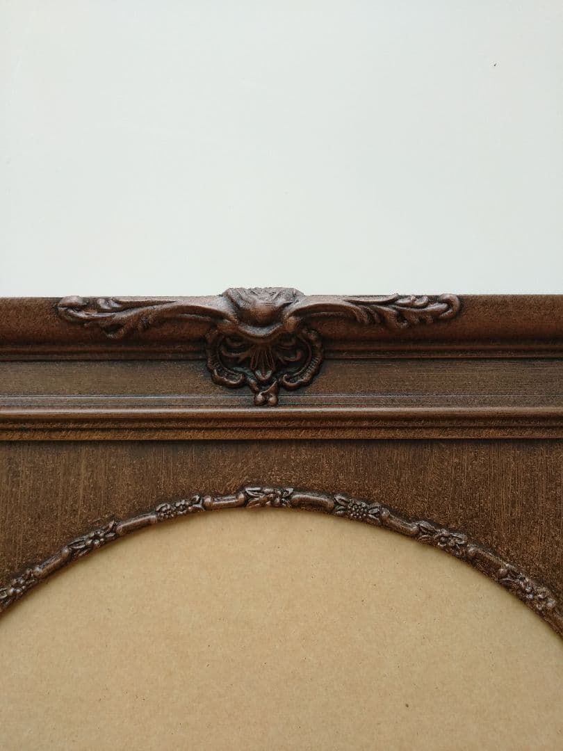 未使用　エスアンドエフ　S&F　高級輸入額縁　半切　アンティーク　ブラウン　B